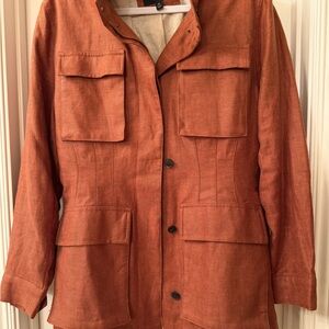 Banana Republic Women's linen Jacket in Rust